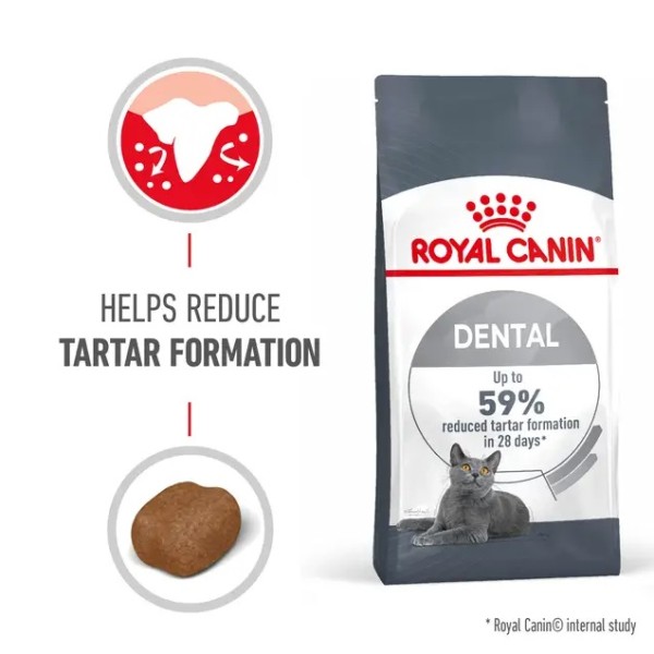 Royal Canin Cat Dental Care - Пълноценна суха храна за котки за намаляване образуването на зъбен камък